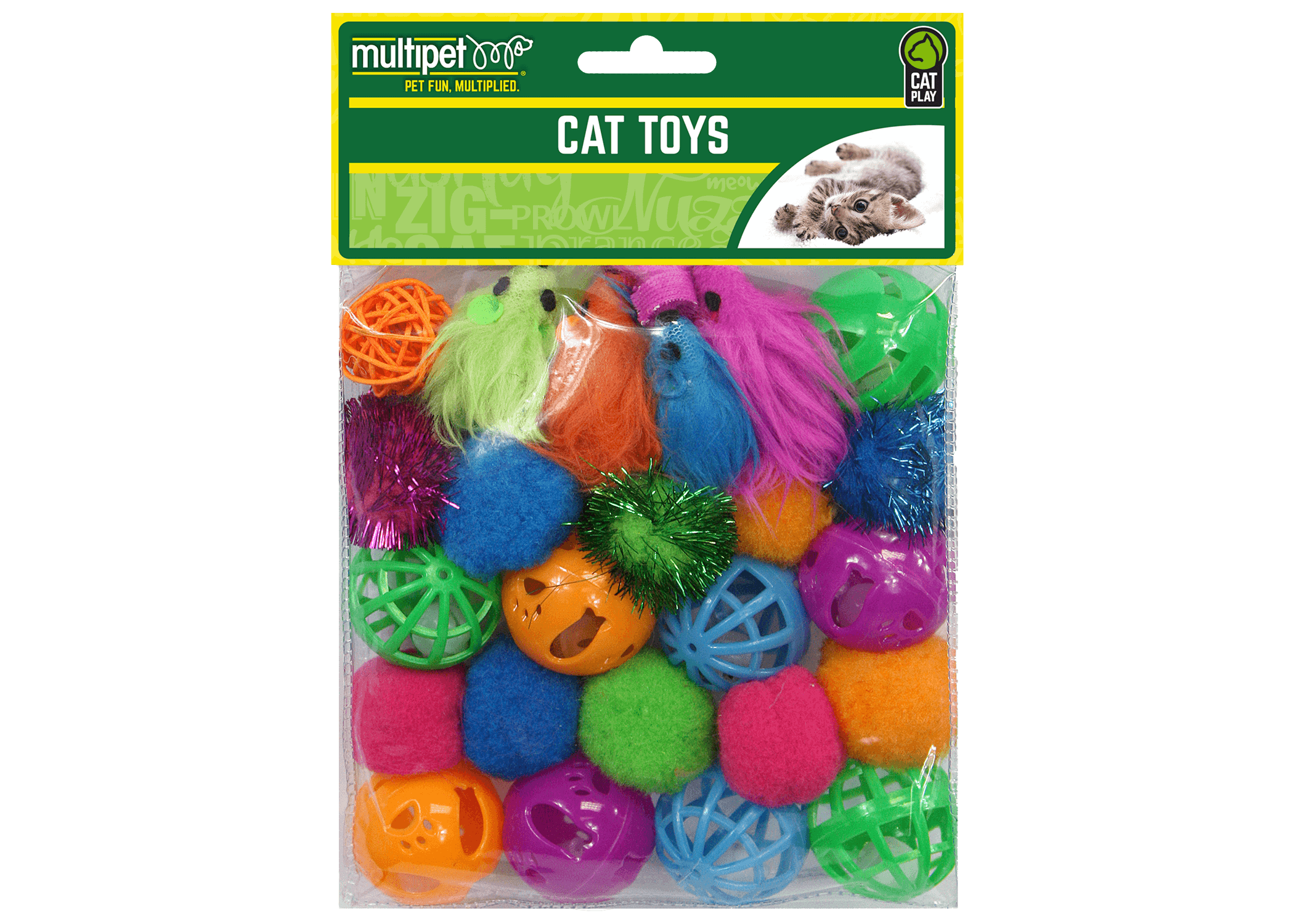 Multipet 24pc Cat Toys Value Pack