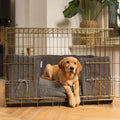 Dog Crate with Cushion & Bumper in Granite Bouclé by Lords & Labradors