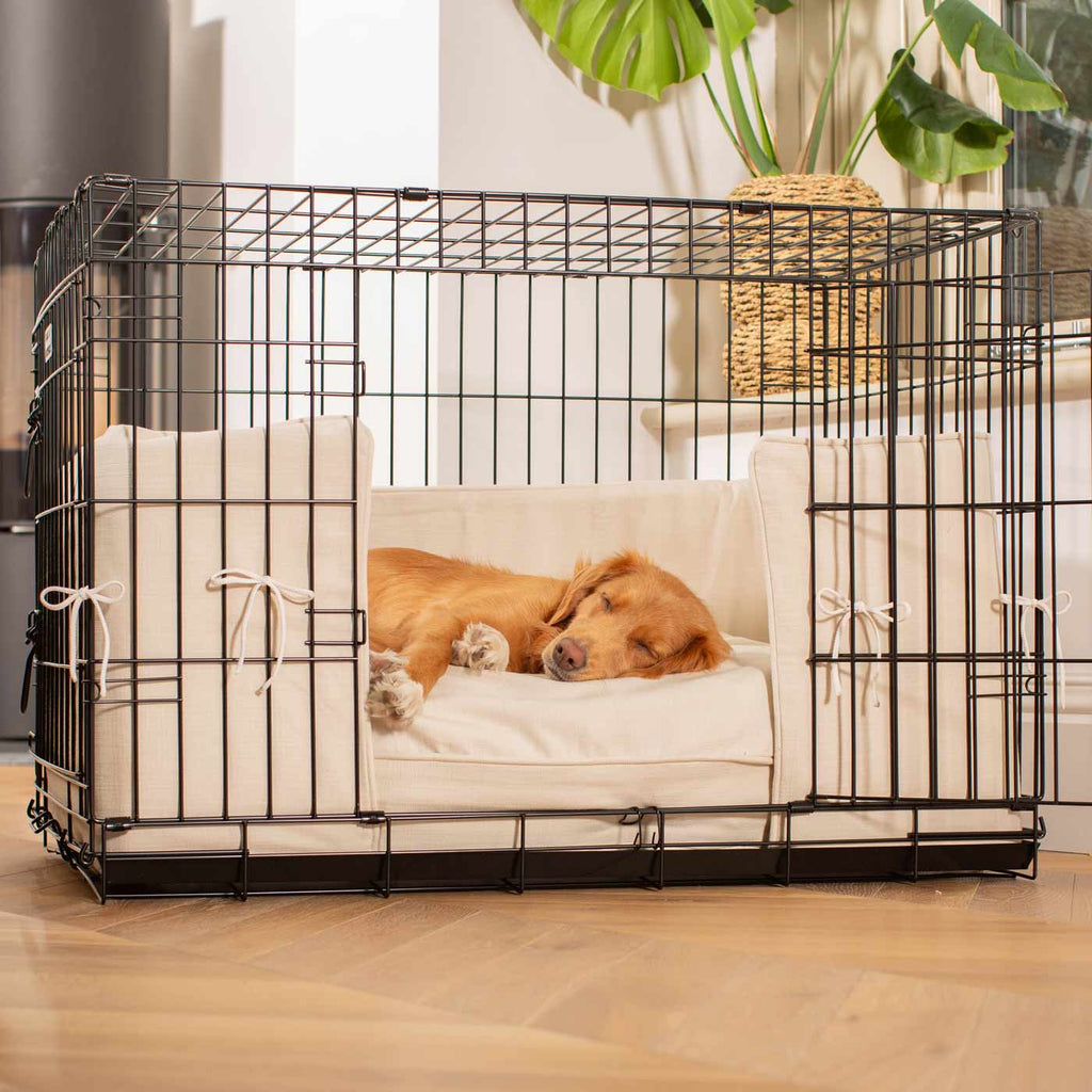 Dog Crate Bumper in Savanna Bone by Lords & Labradors