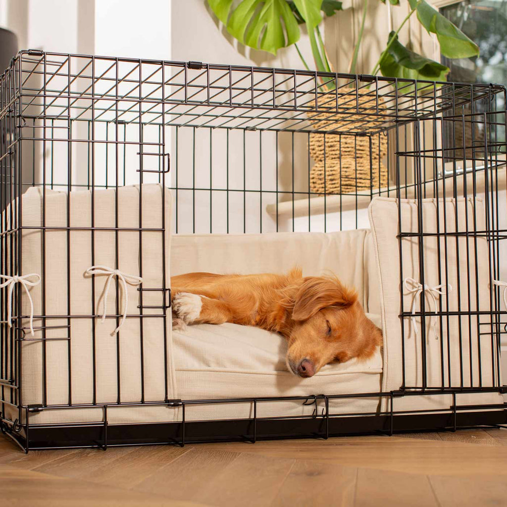 Dog Crate Bumper in Savanna Bone by Lords & Labradors