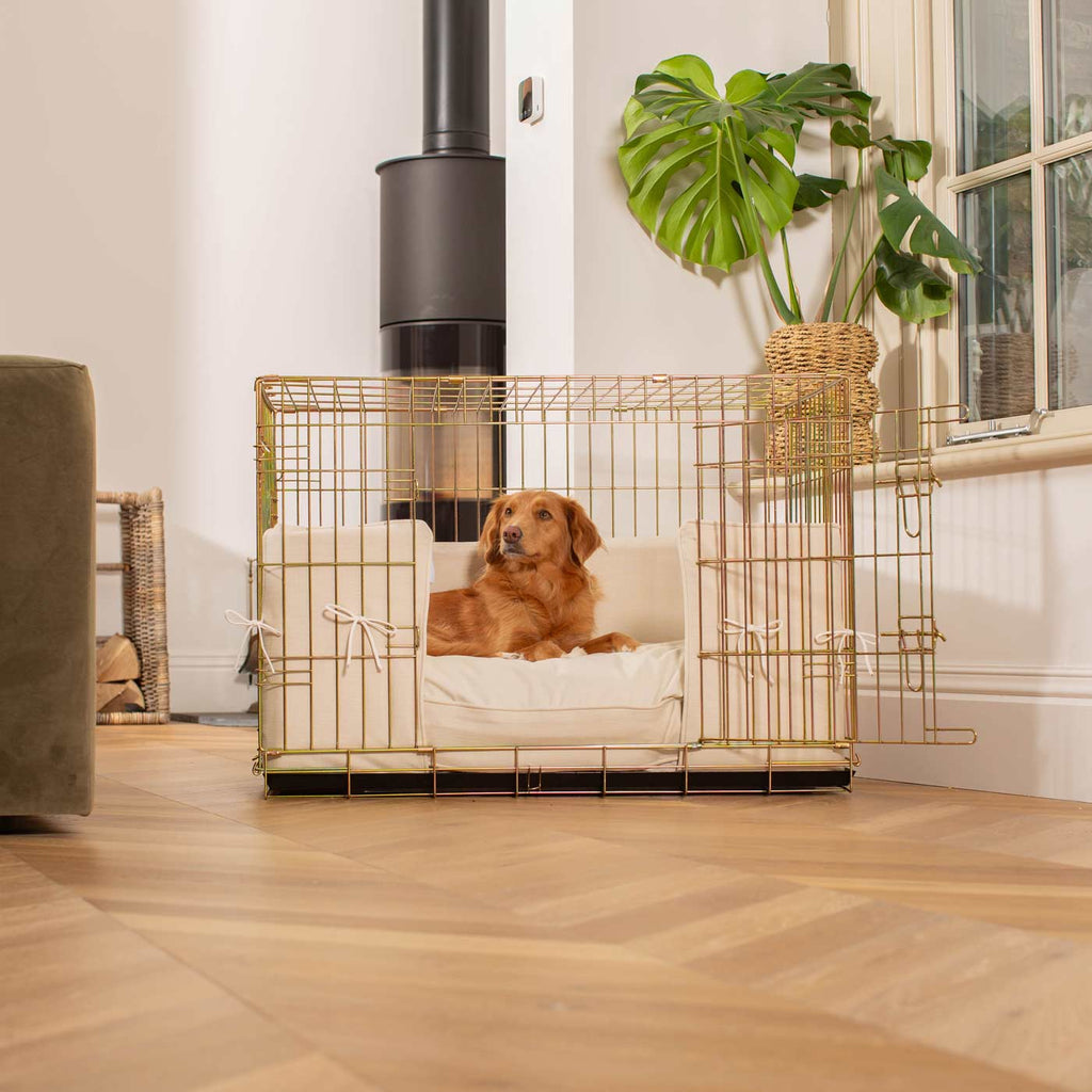 Dog Crate Bumper in Savanna Bone by Lords & Labradors
