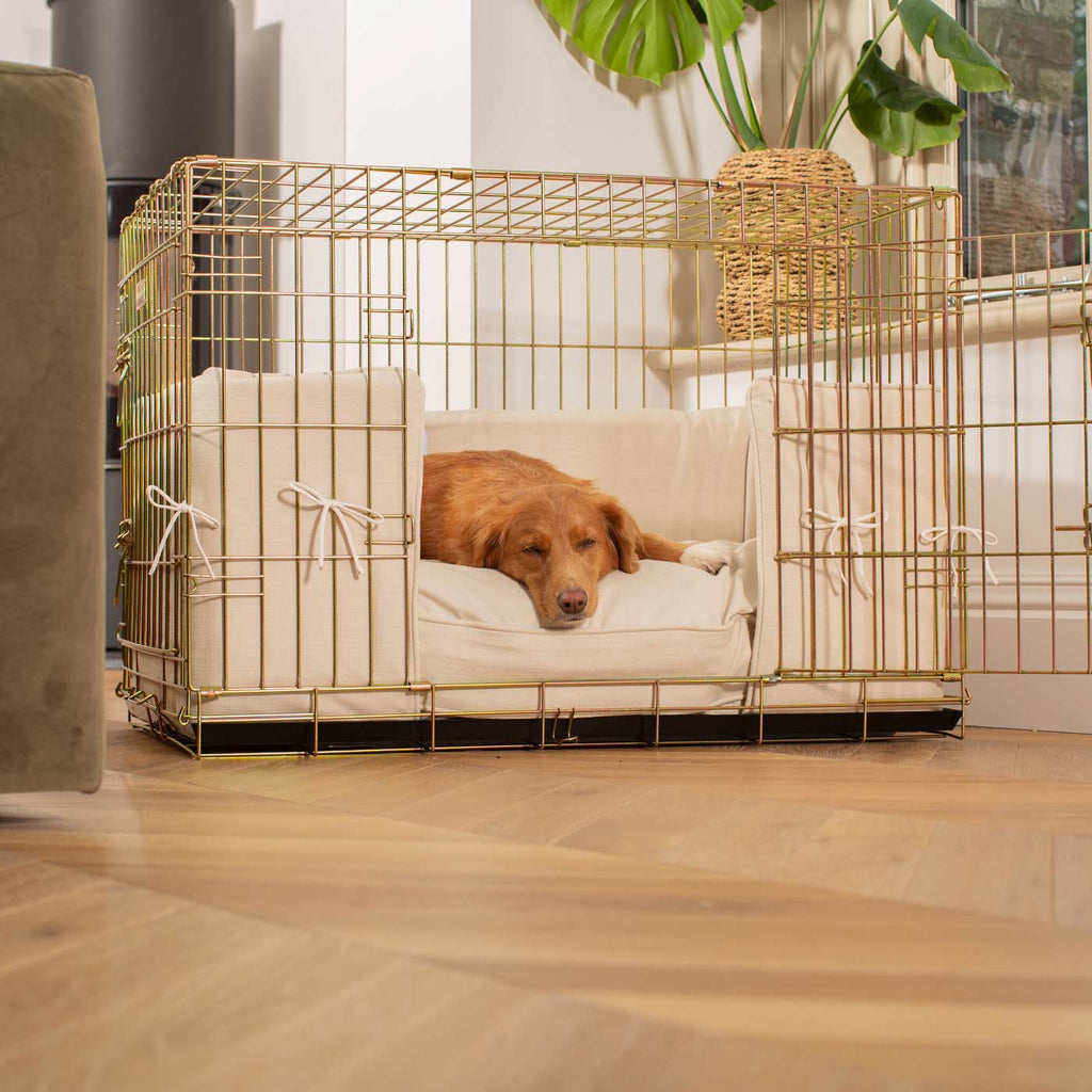 Dog Crate Bumper in Savanna Bone by Lords & Labradors