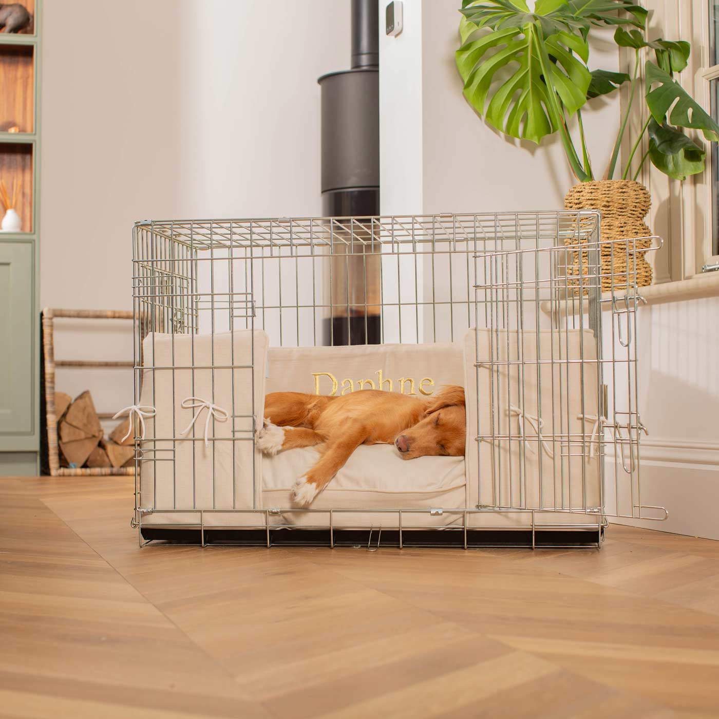 Dog Crate Bumper in Savanna Bone by Lords & Labradors
