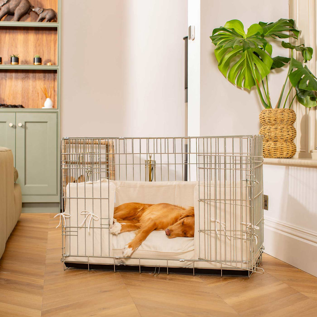 Dog Crate Bumper in Savanna Bone by Lords & Labradors