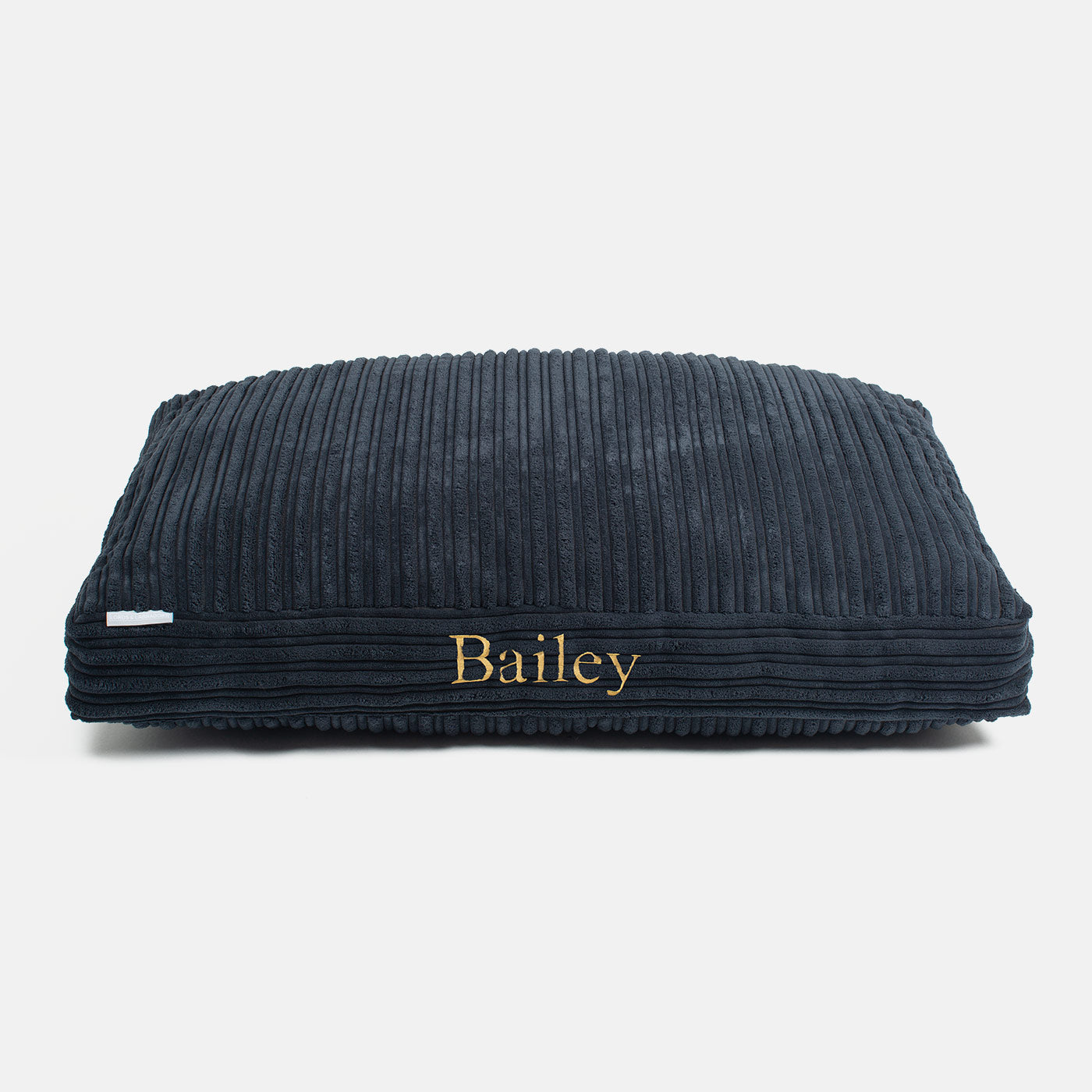 Dog Cushion in Navy Essentials Plush by Lords & Labradors