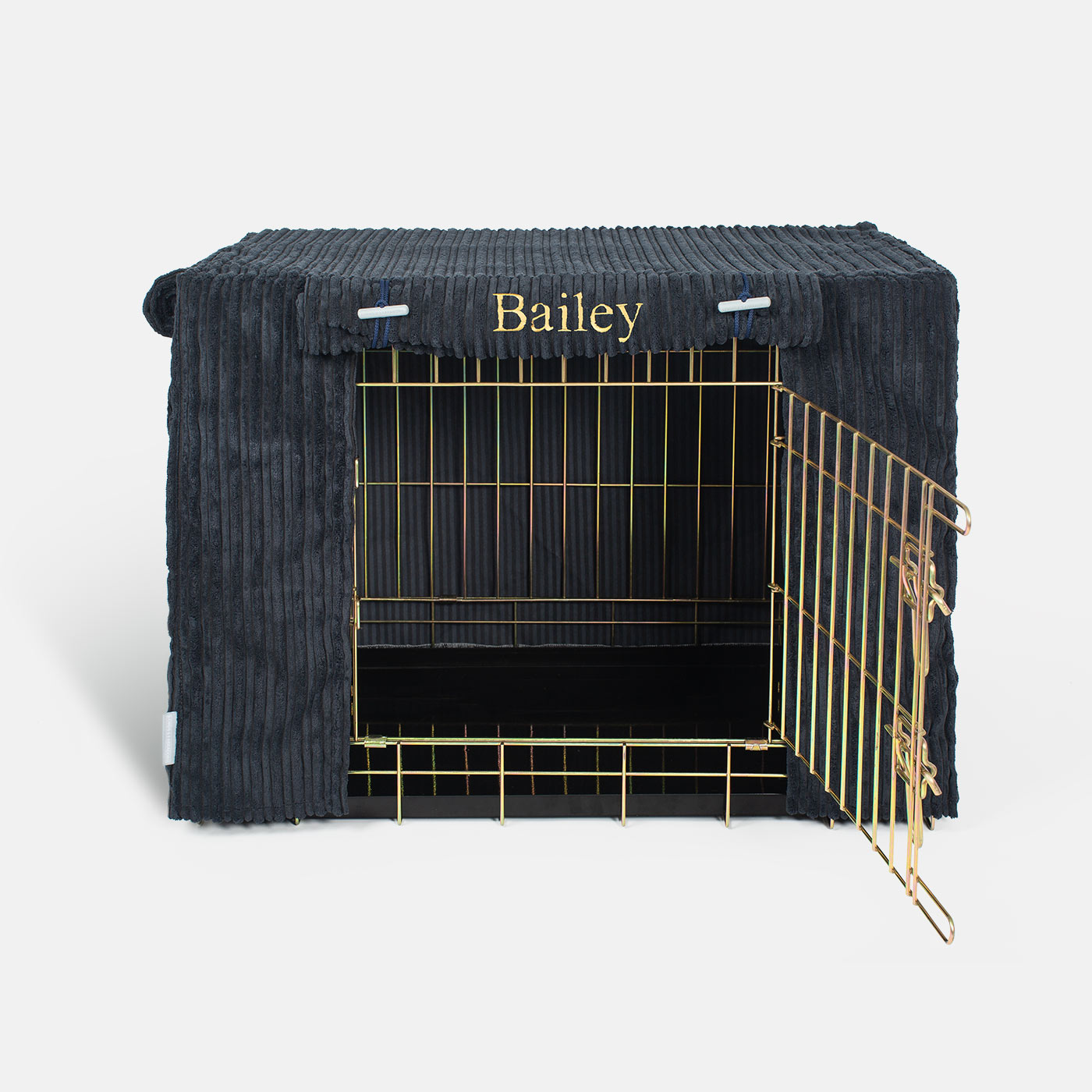 Dog Crate Cover in Navy Essentials Plush by Lords & Labradors