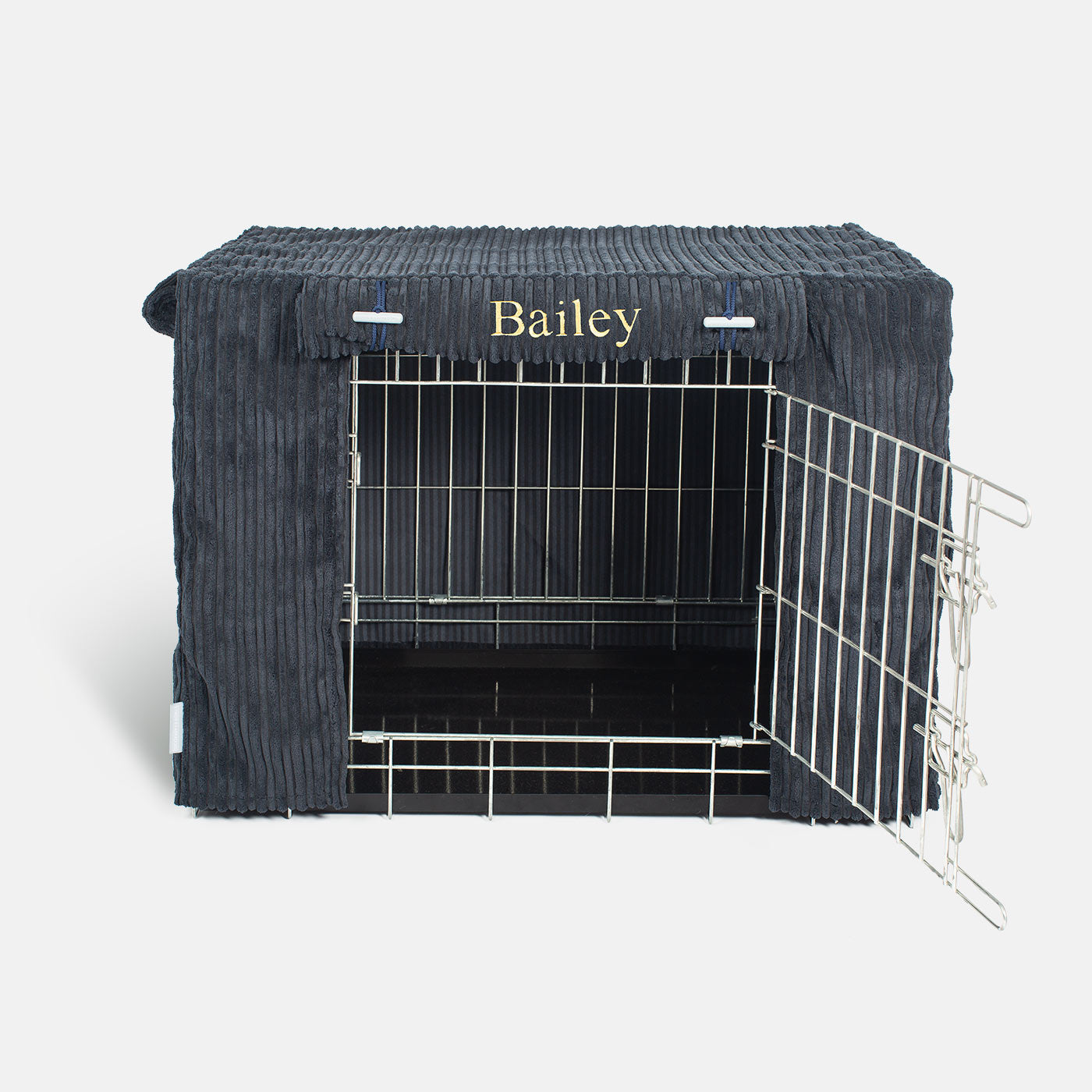 Dog Crate Cover in Navy Essentials Plush by Lords & Labradors