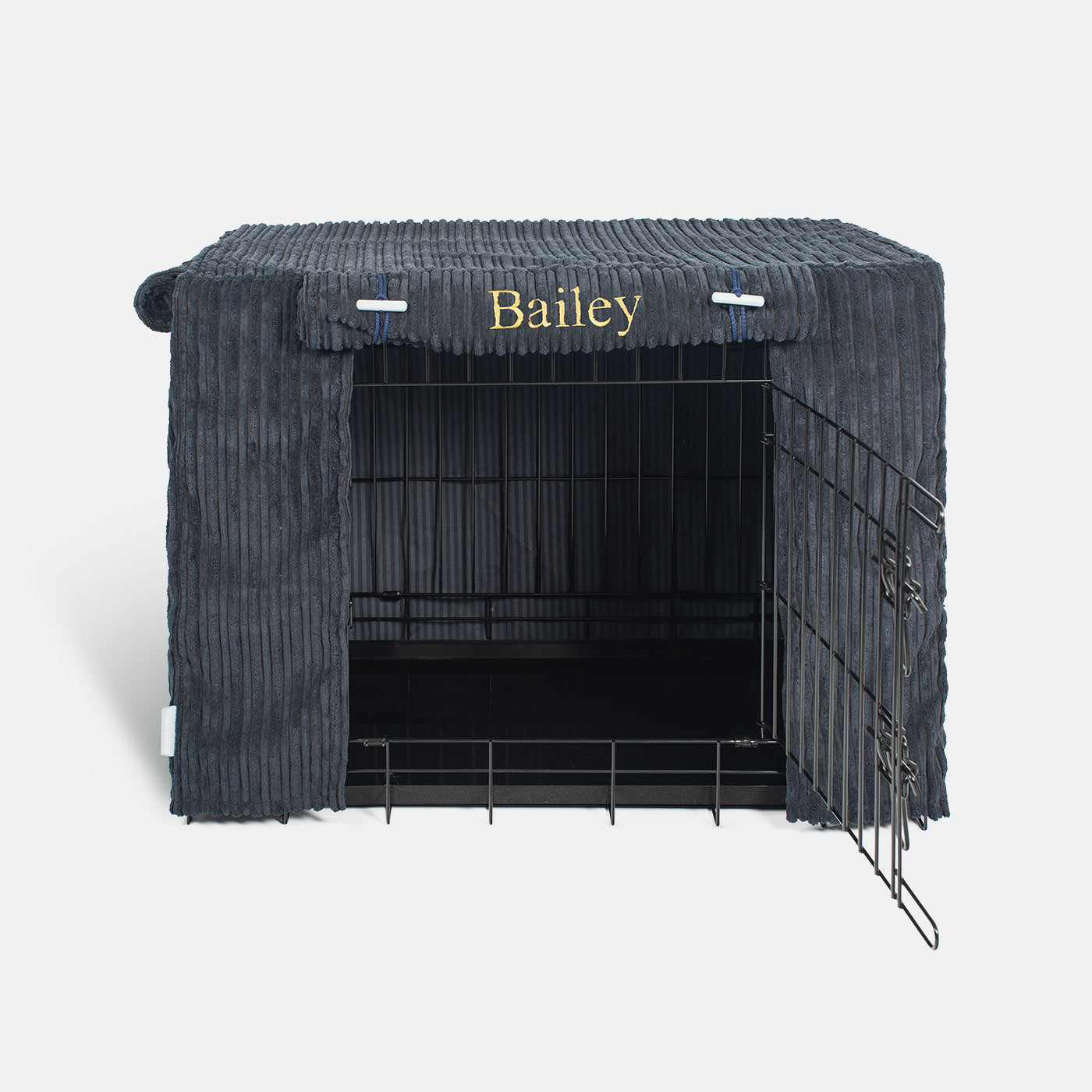 Dog Crate Cover in Navy Essentials Plush by Lords & Labradors