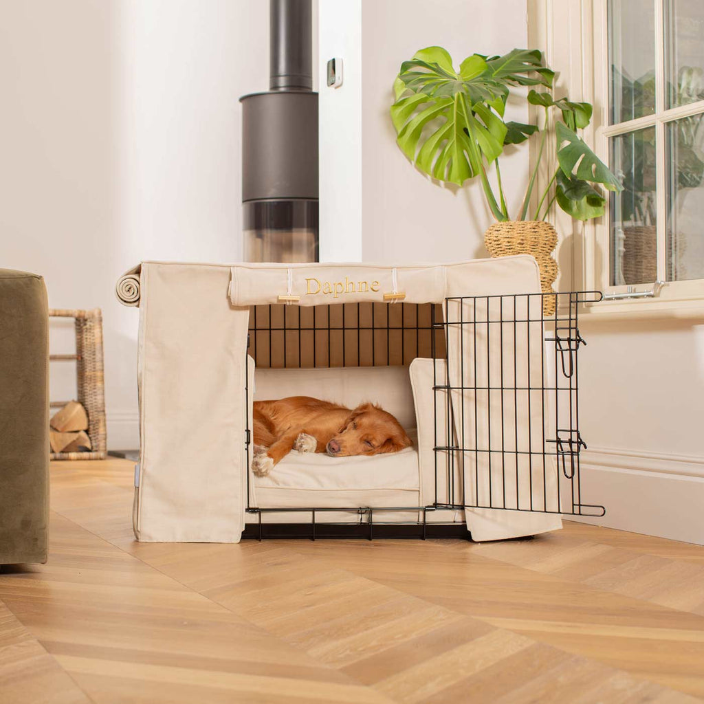 Dog Crate Set in Savanna Bone by Lords & Labradors