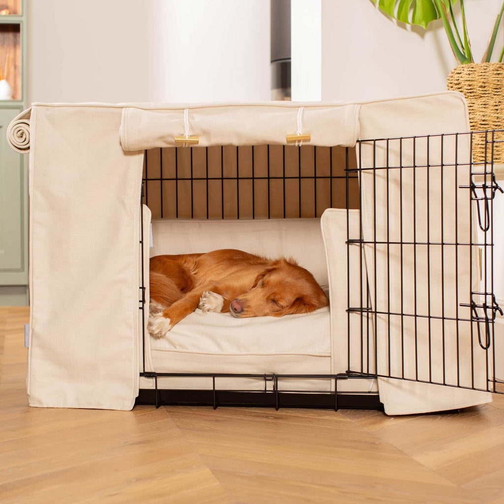 Dog Crate Set in Savanna Bone by Lords & Labradors