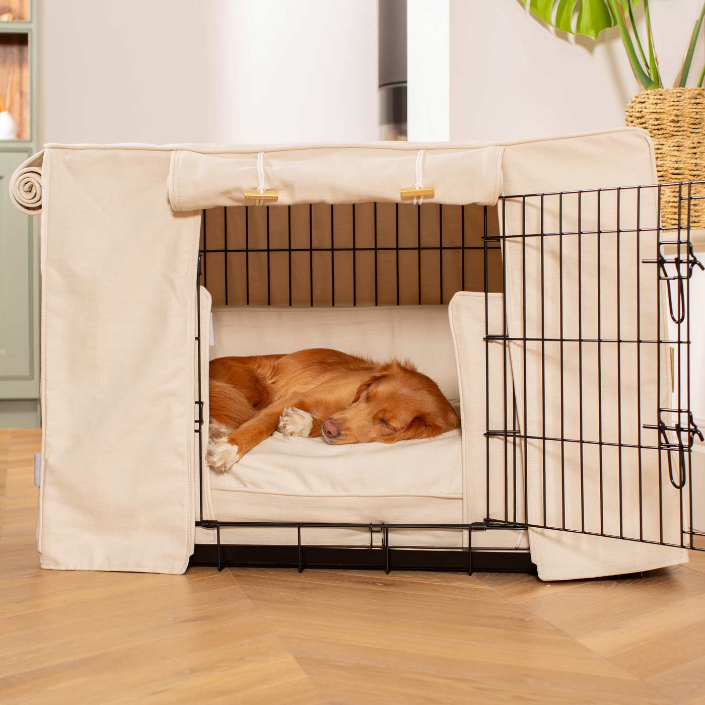 Dog Crate Set in Savanna Bone by Lords & Labradors