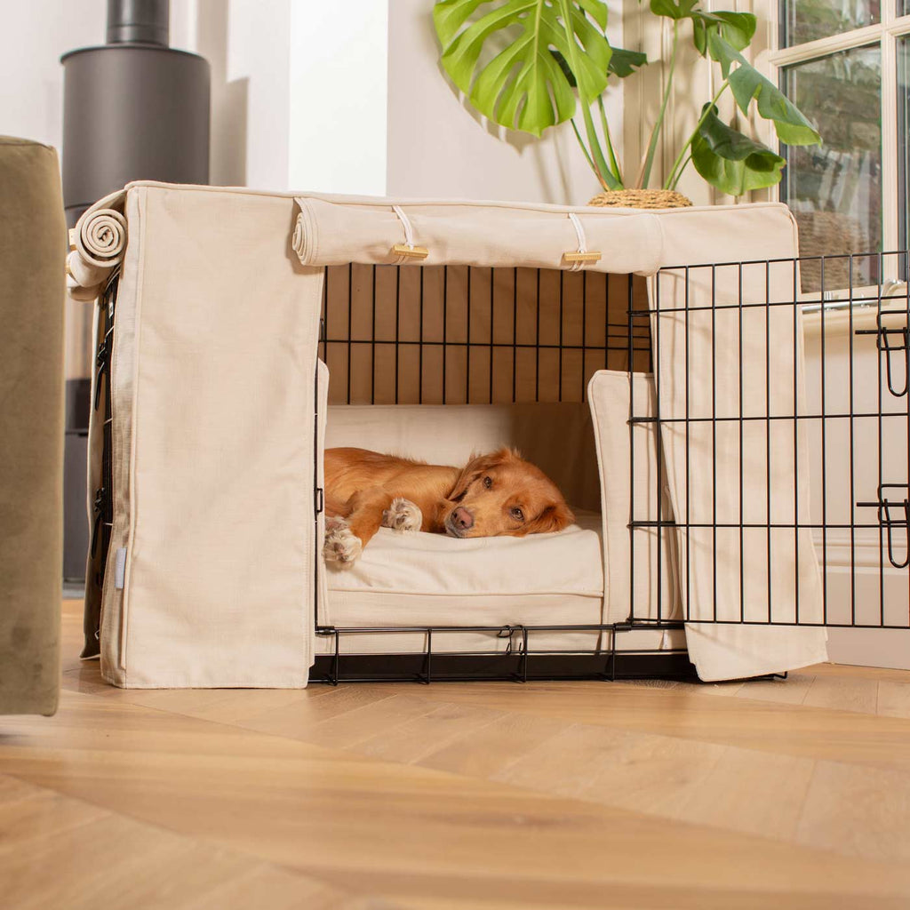 Dog Crate Set in Savanna Bone by Lords & Labradors