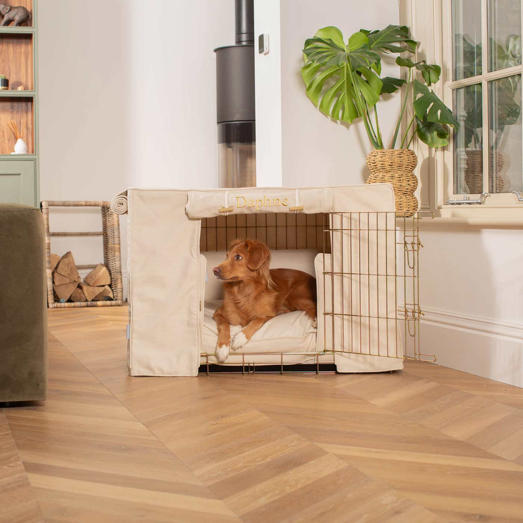 Dog Crate Set in Savanna Bone by Lords & Labradors