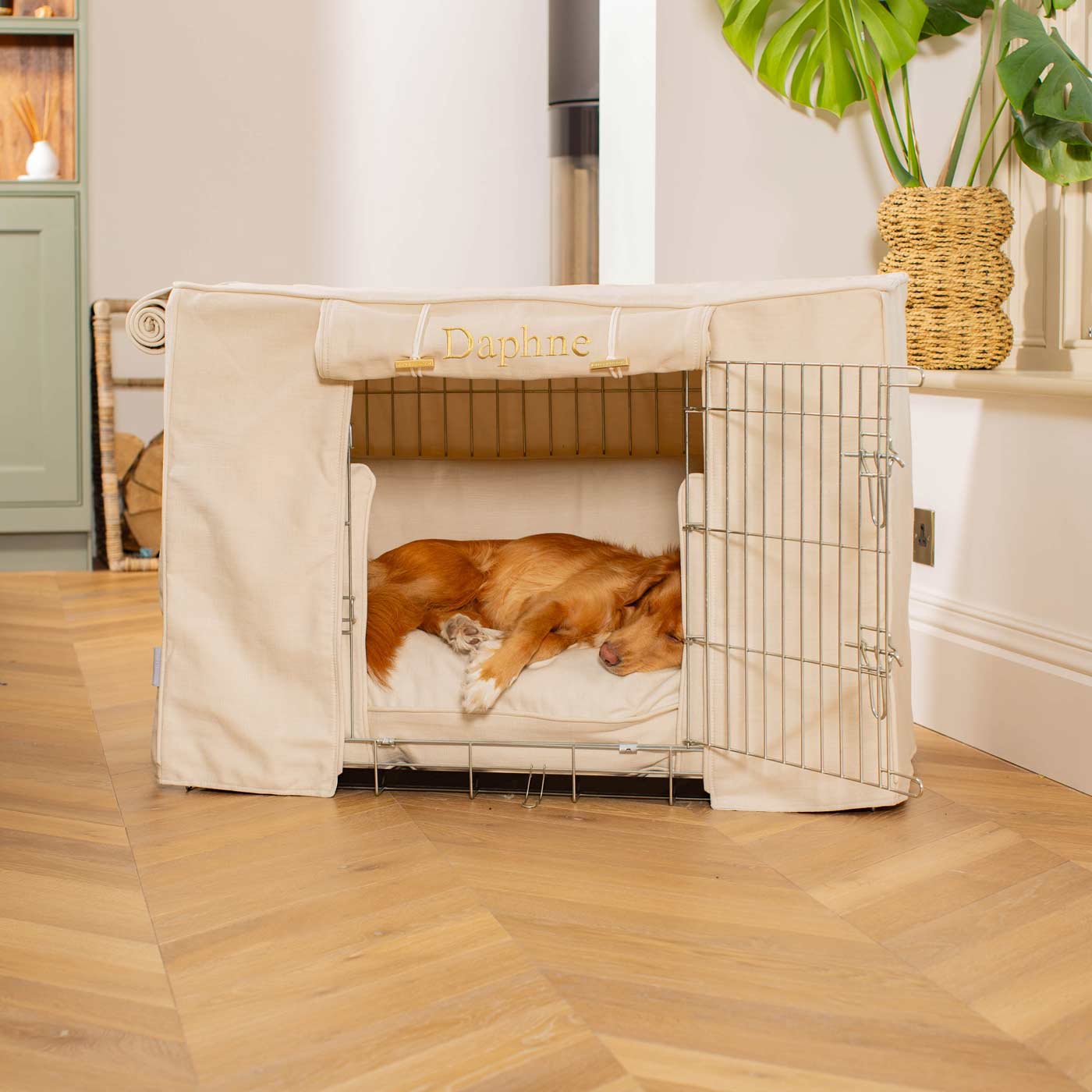 Dog Crate Set in Savanna Bone by Lords & Labradors