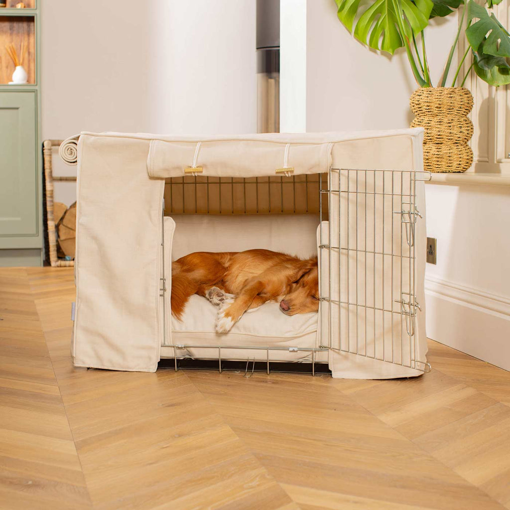 Dog Crate Set in Savanna Bone by Lords & Labradors