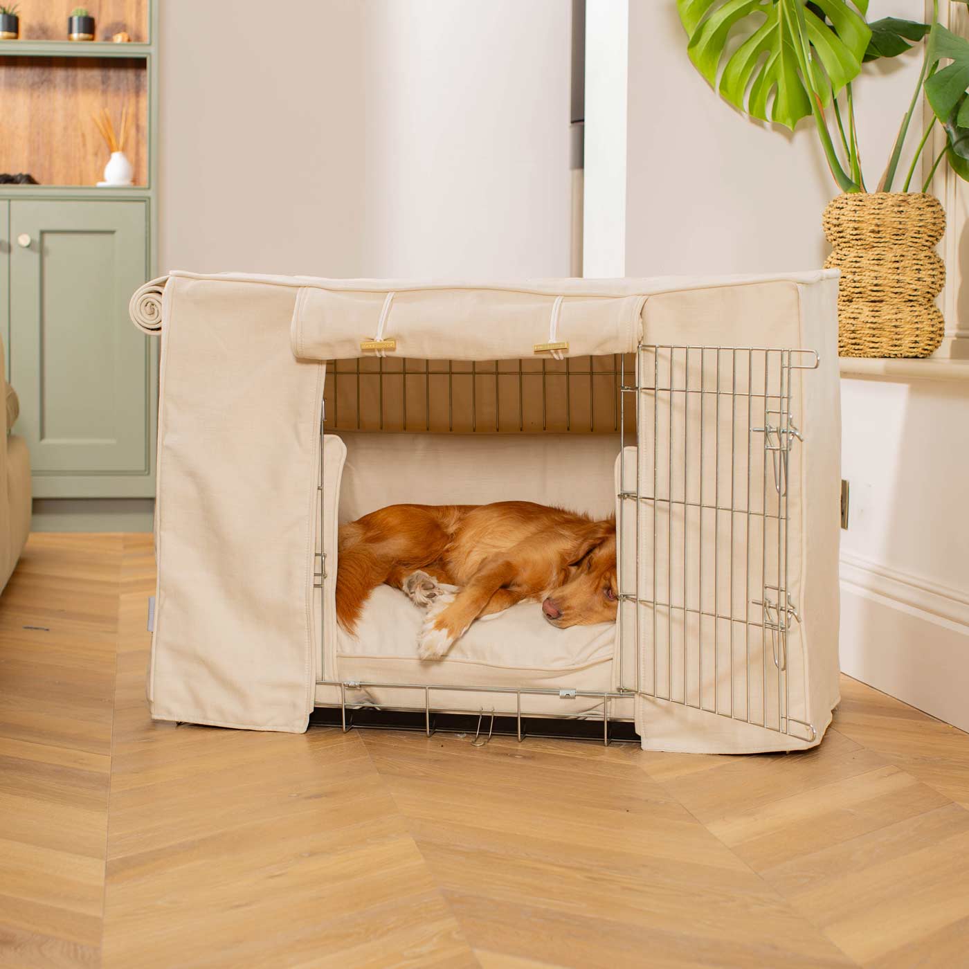 Dog Crate Set in Savanna Bone by Lords & Labradors