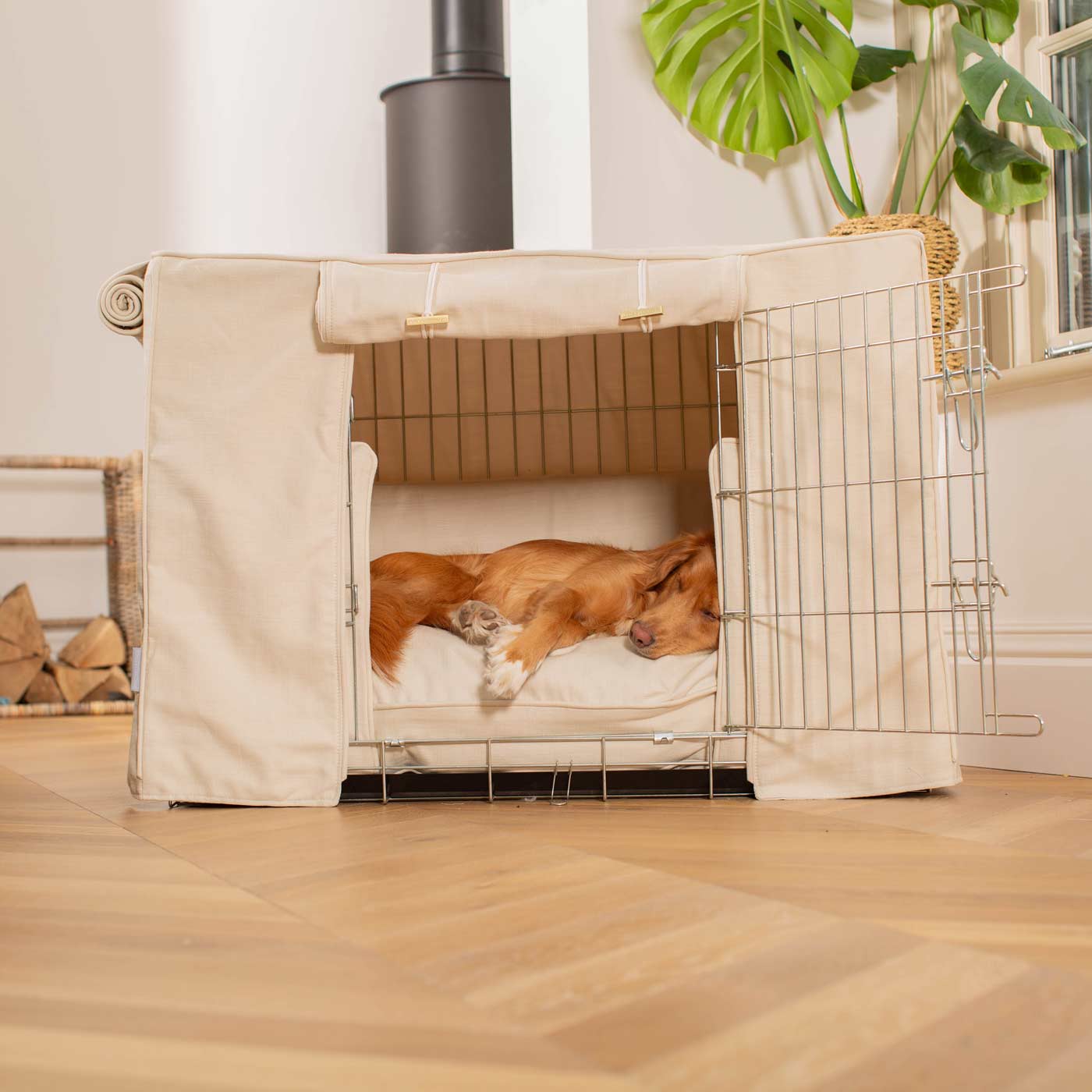 Dog Crate Set in Savanna Bone by Lords & Labradors