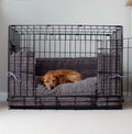 Dog Crate Bumper in Dark Grey Essentials Plush by Lords & Labradors