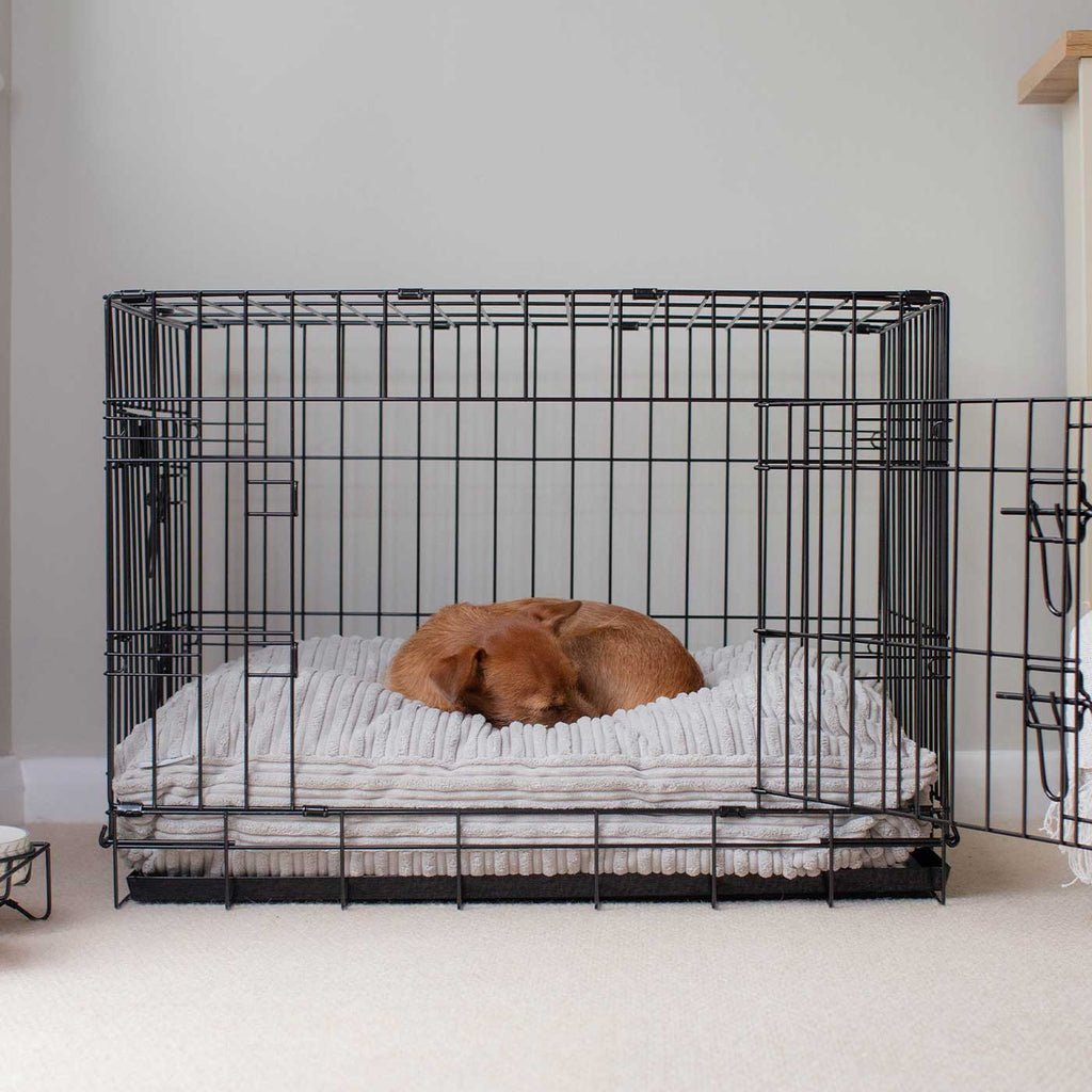 Dog Cushion in Light Grey Essentials Plush by Lords & Labradors