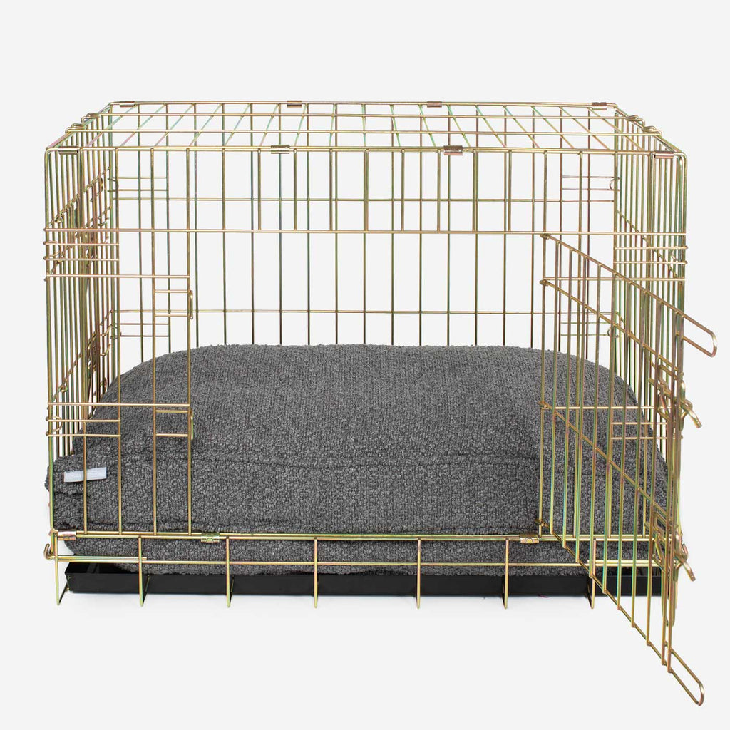 Dog Cushion in Granite Bouclé by Lords & Labradors