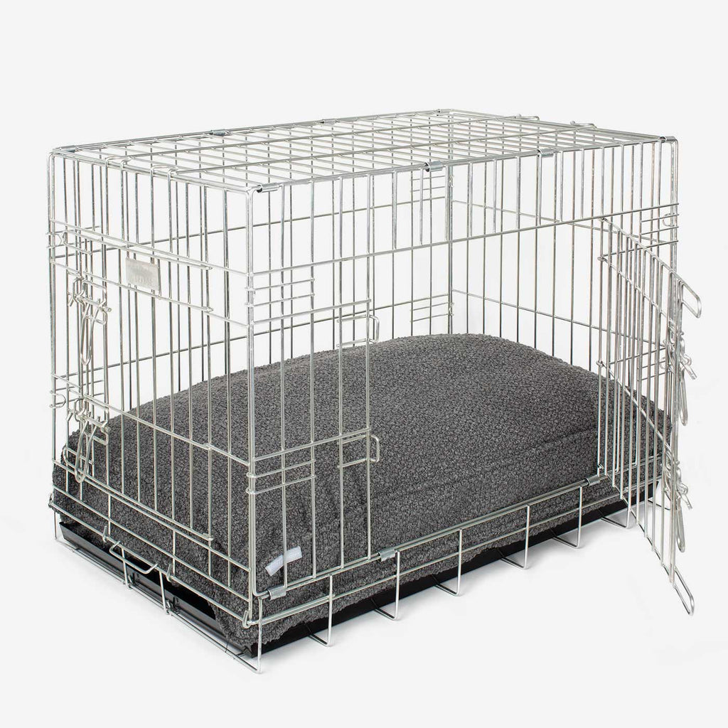 Dog Cushion in Granite Bouclé by Lords & Labradors