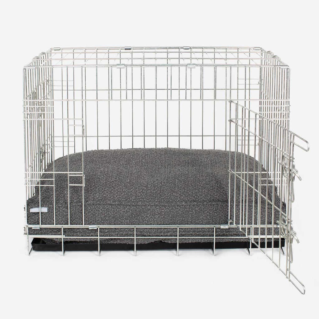 Dog Cushion in Granite Bouclé by Lords & Labradors