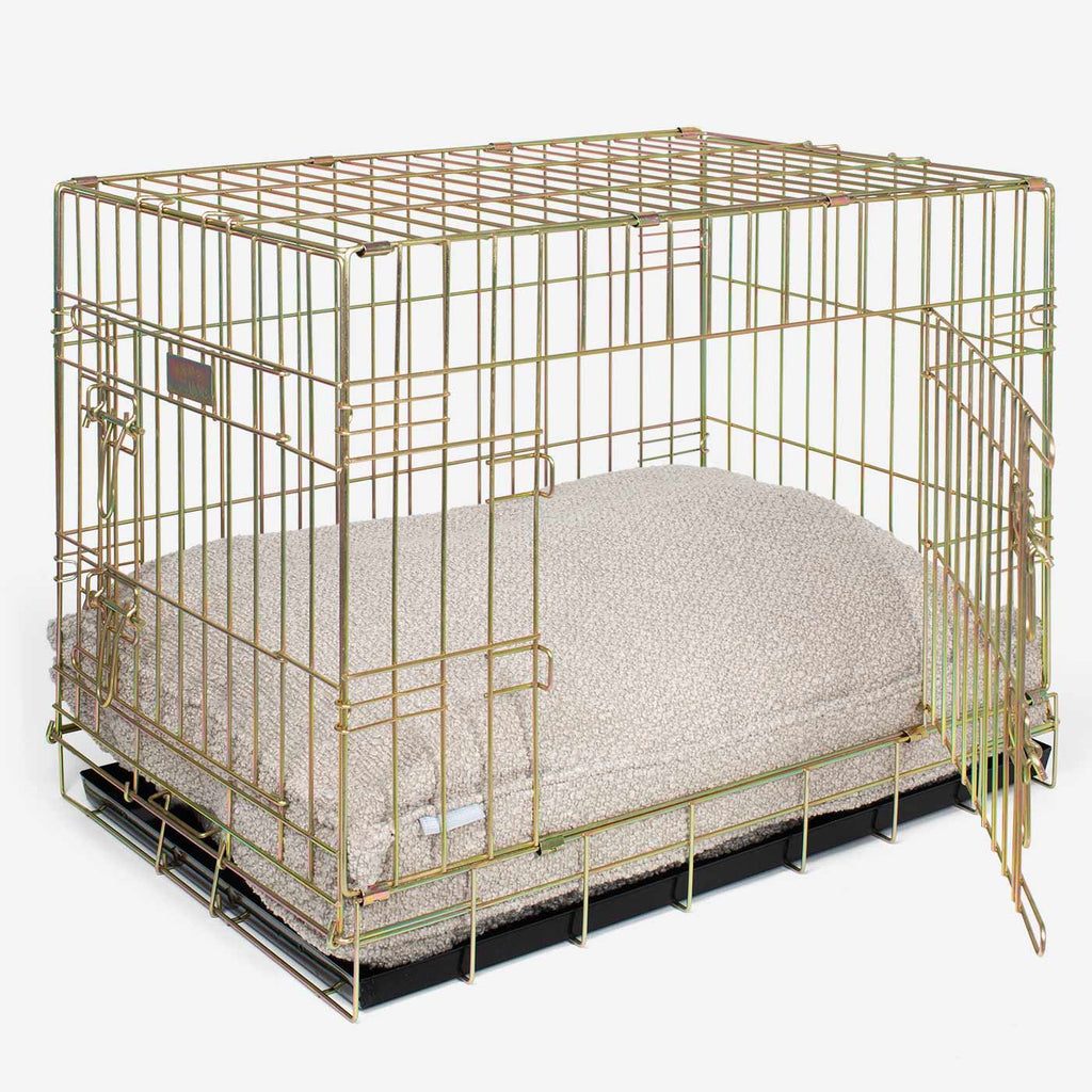 Dog Cushion in Mink Bouclé by Lords & Labradors