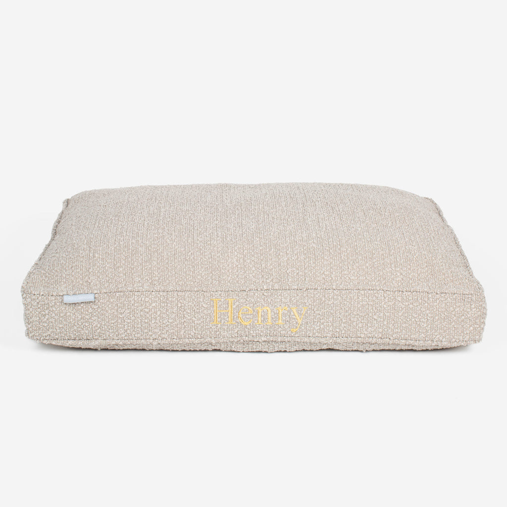 Dog Cushion in Mink Bouclé by Lords & Labradors