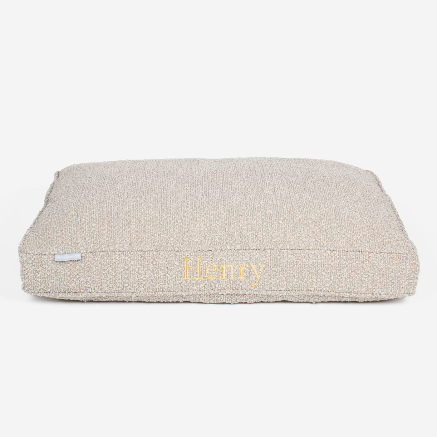 Dog Cushion in Mink Bouclé by Lords & Labradors