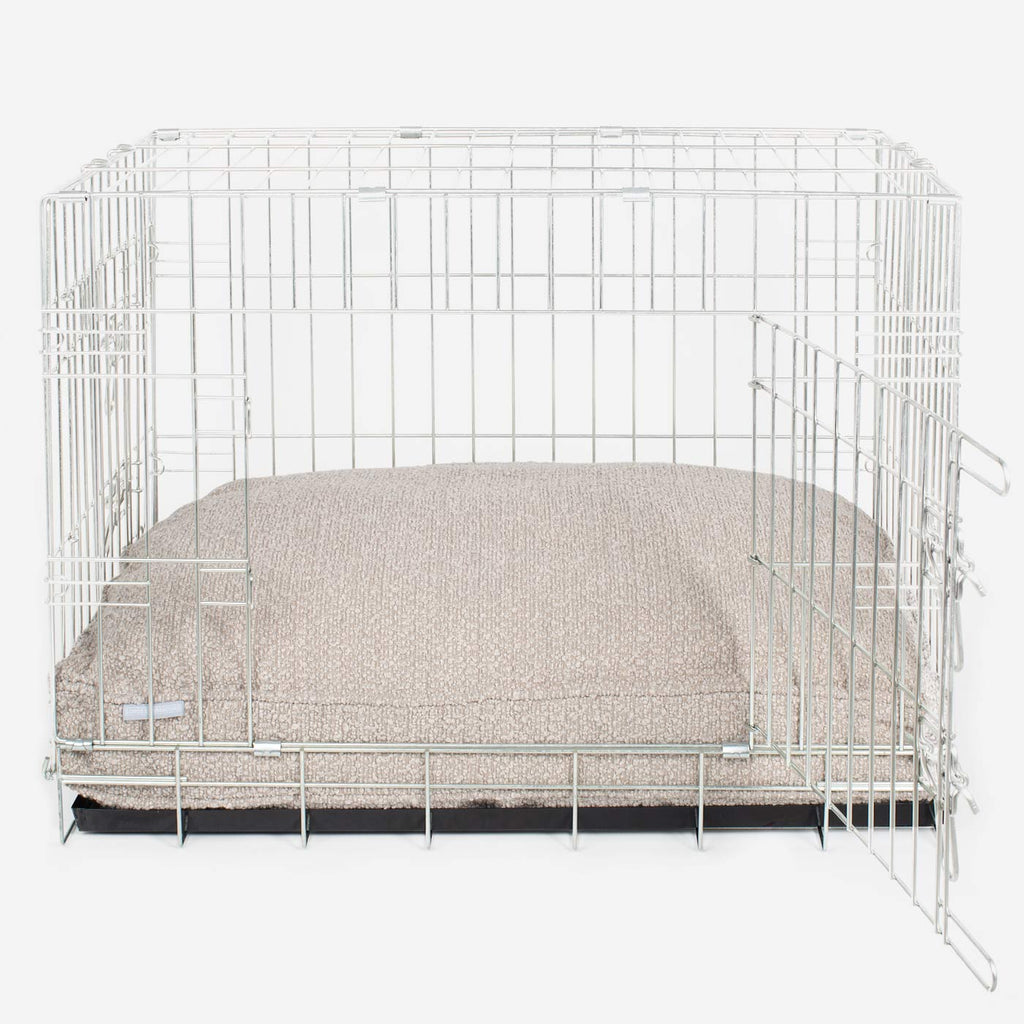 Dog Cushion in Mink Bouclé by Lords & Labradors