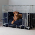 Dog Crate Bumper in Navy Essentials Plush by Lords & Labradors